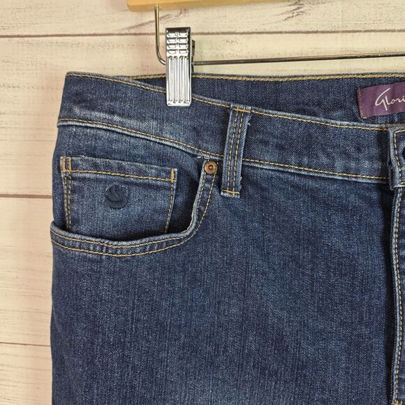 Gloria Vanderbilt Womens Amanda Blue Straight Leg Jeans Petites 16P Stretch - Picture 3 of 11